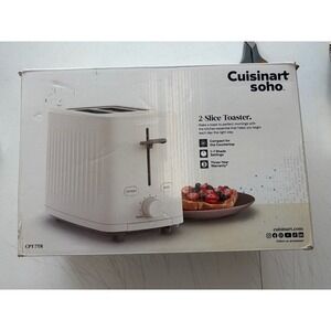 New Cuisinart Soho Collection 2 Slice Toaster, Reheat and Bagel Setting Truffle